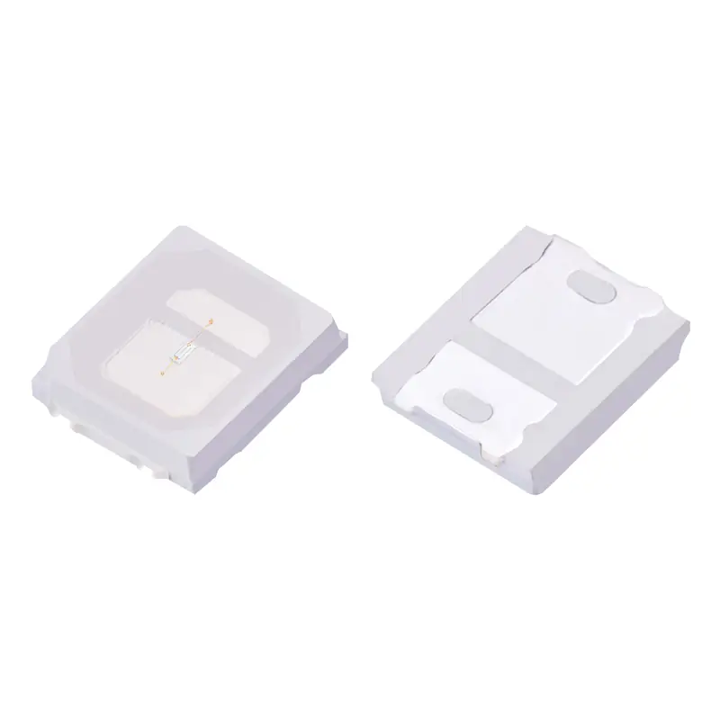 Flat 2835 UV and violet SMD LED package