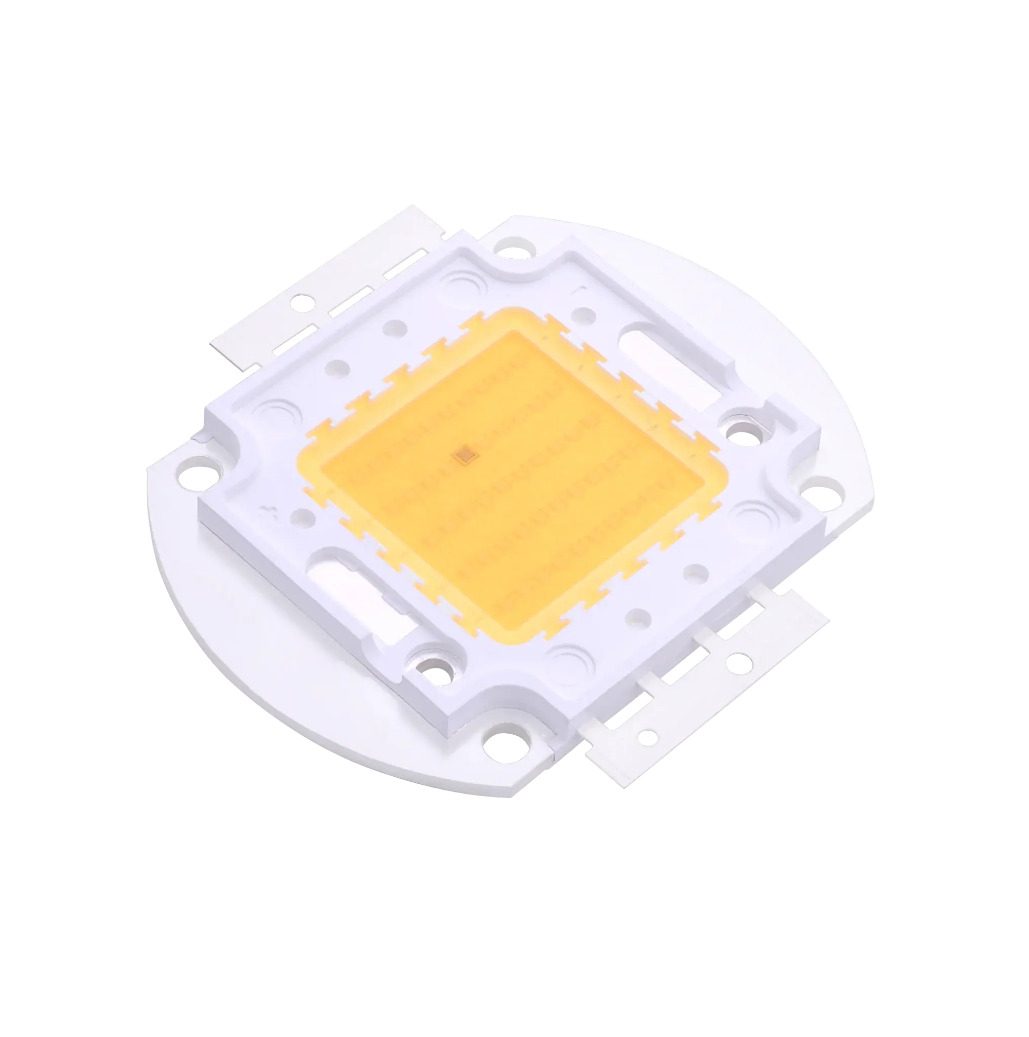 COB LED light source on an integrated substrate