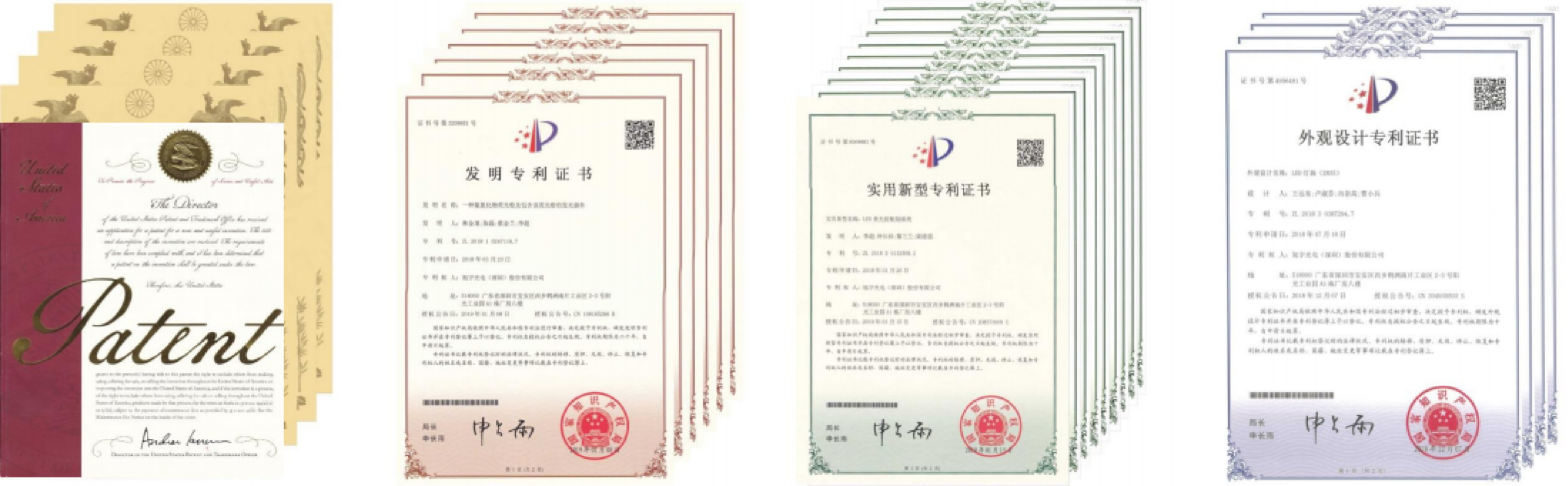 Leienda LED Company Certificates and Qualifications