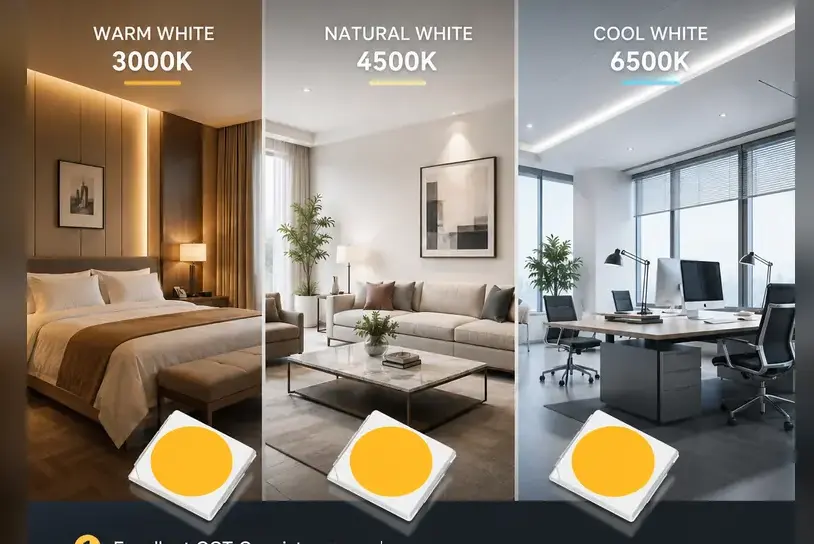 White and color lighting assembly
