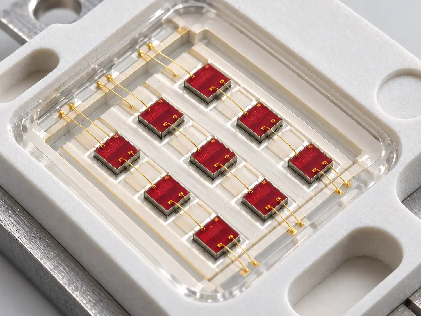 COB LED substrate and wire-bonding detail
