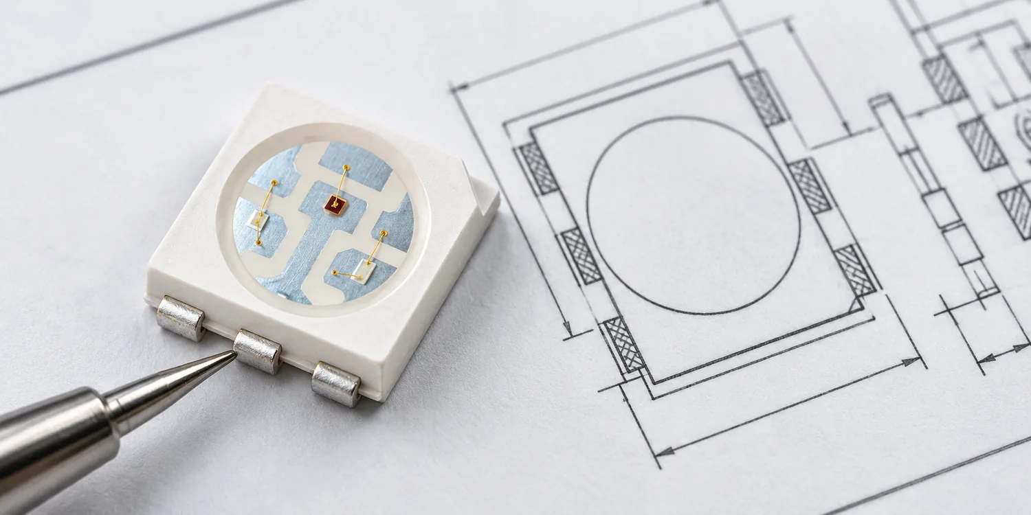 LED package pinout diagram concept